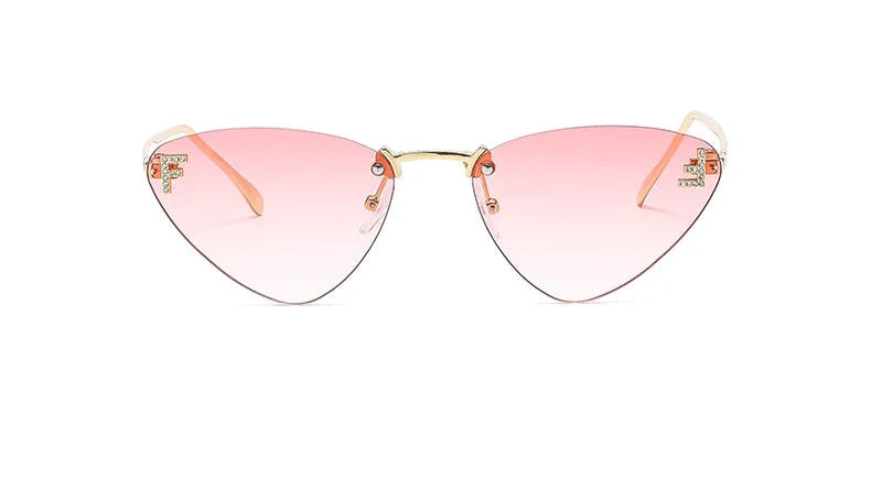 lunette de soleil rose œil de chat