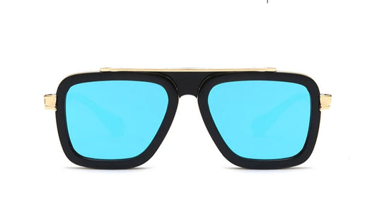 lunette de soleil bleue lucas