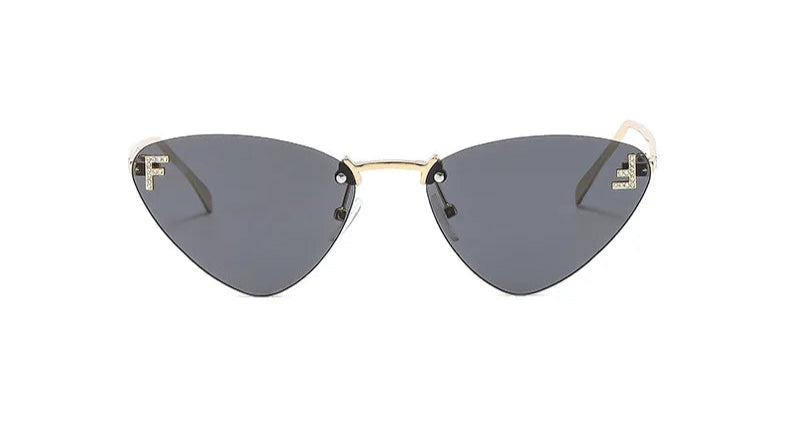 lunette de soleil noir œil de chat 