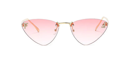 lunette de soleil rose œil de chat